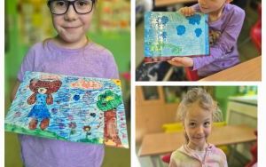 Uczniowie prezentują swoje puzzle
