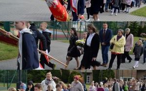 Przemarsz całej szkoły do kościoła