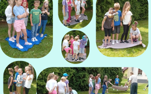 Uczniowie klasy 2d na kocach