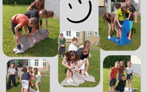 Uczniowie klasy 3c na kocach
